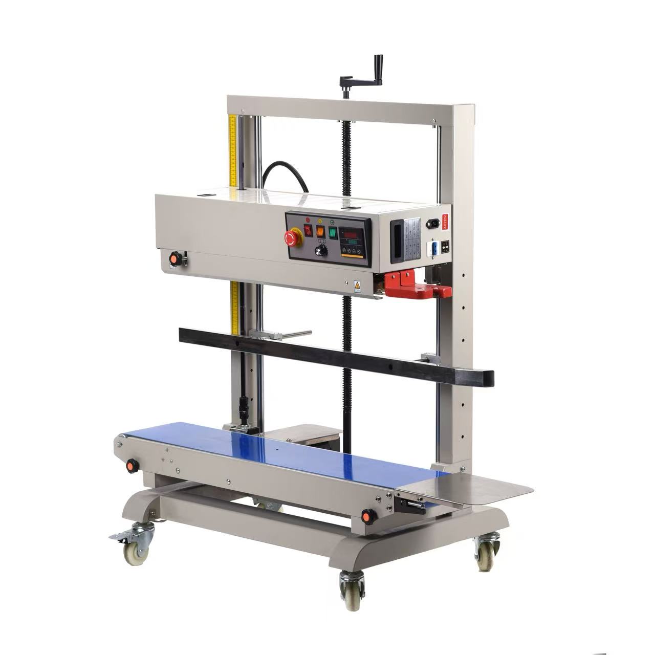Plastic Bag Impulse Heat Sealer - Vertical Continuous Band Sealer, Industrial Heat