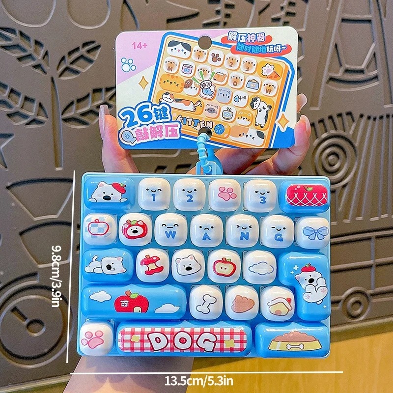 26-Grid Anti-Stress Keyboard K - Packaging ulasan dan harga