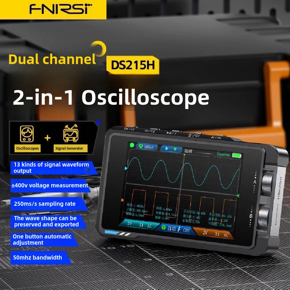 FNIRSI DS215H Handheld Small H - Fnirsi Digital Oscilloscope Handheld ulasan dan harga
