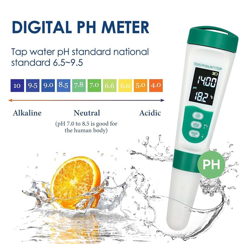 AT02-5 In1 Digital PH Meter Hi - Ph Meter Digital Water Tester ulasan dan harga