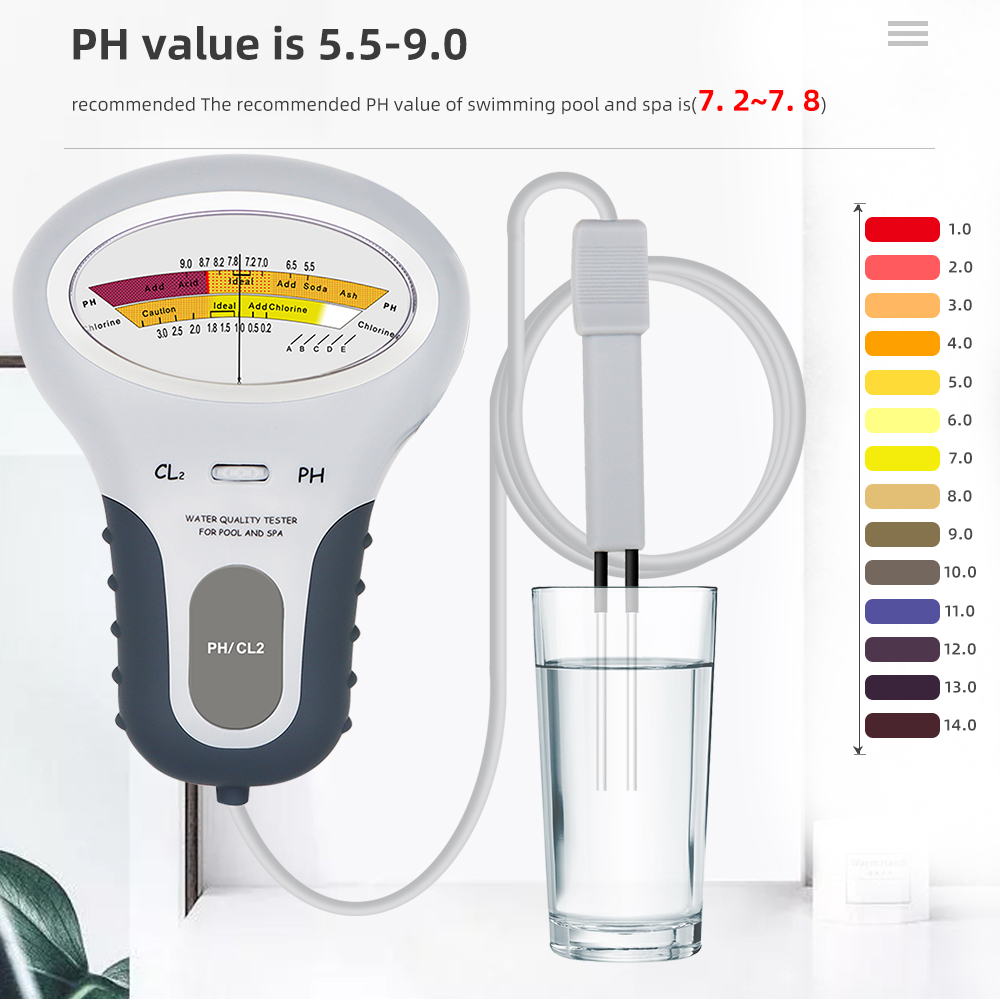2 In 1 Chlorine Detector PH &  - Ph Meter Digital Water Tester ulasan dan harga