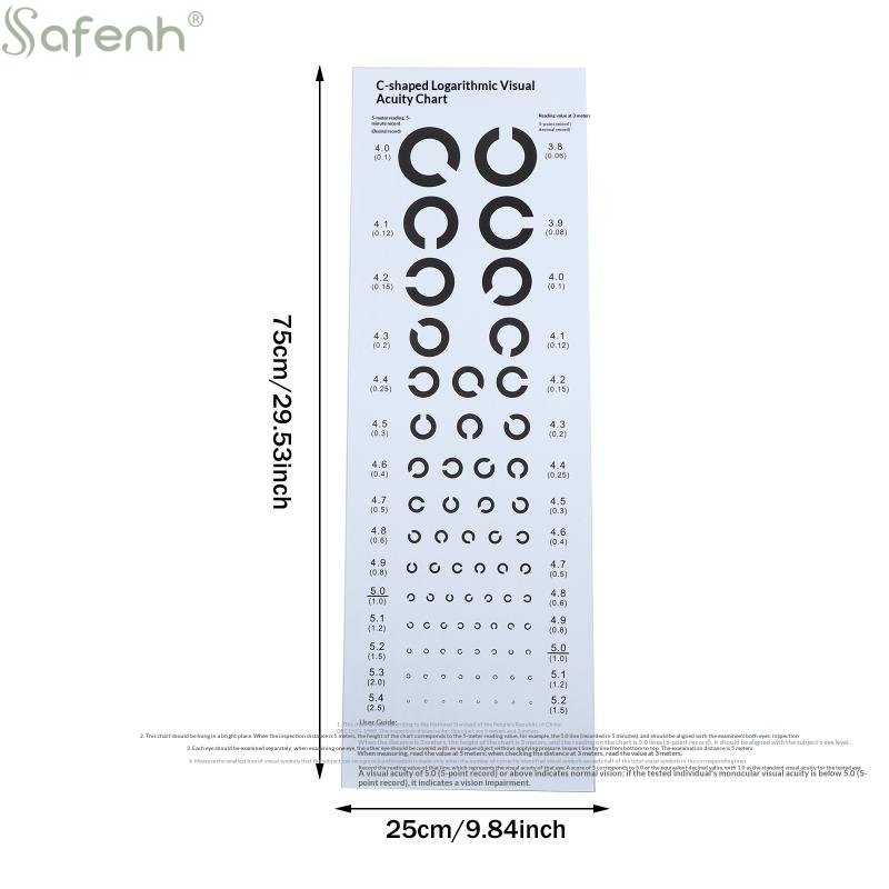 Near Vision Test Cards Vision  - Medical Supplies ulasan dan harga