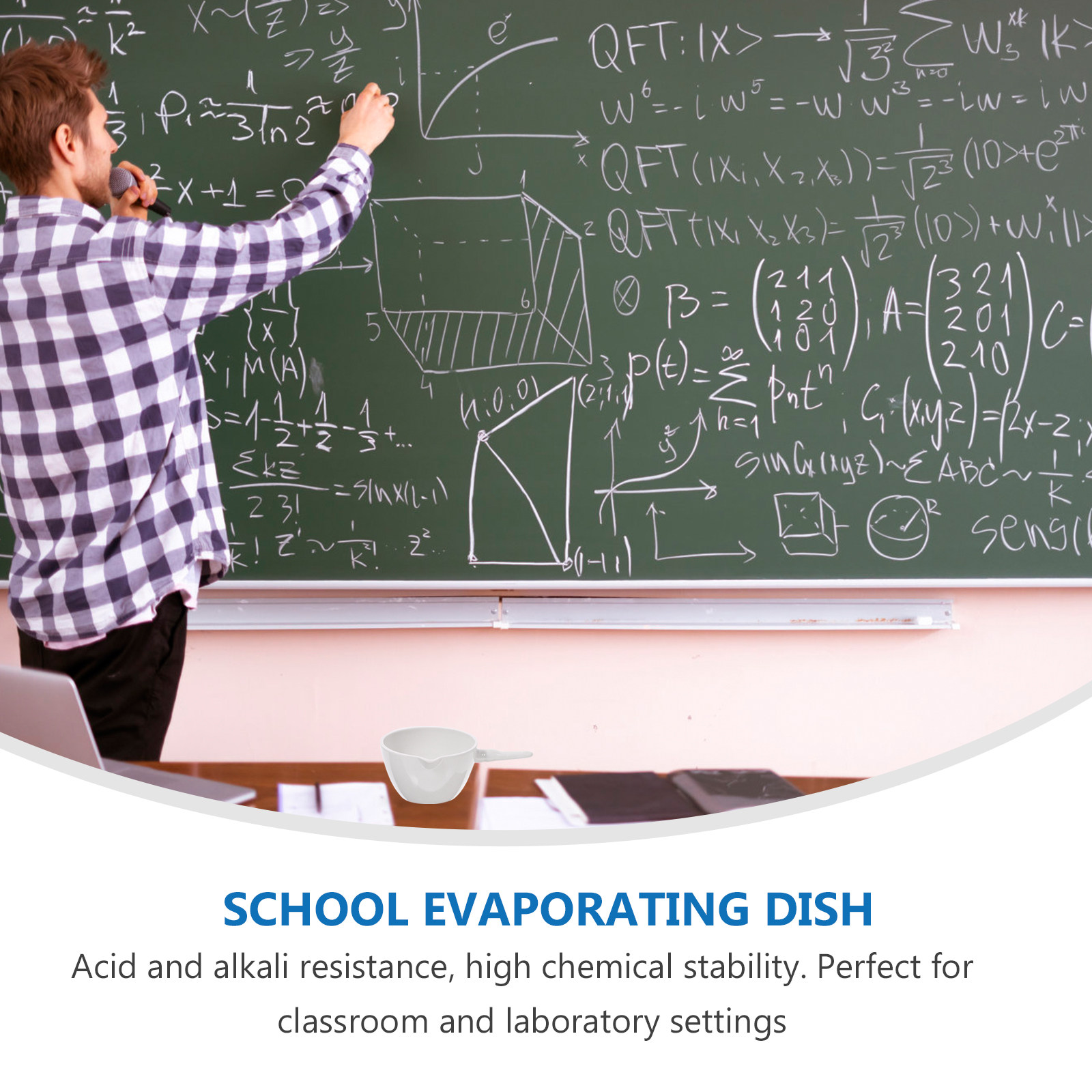 2Pcs Evaporating Dish with Han - Lab Equipment ulasan dan harga