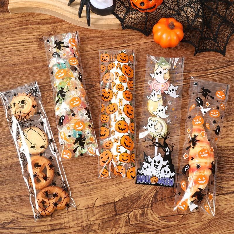 50/100Pcs Halloween Self Adhes - Packaging ulasan dan harga