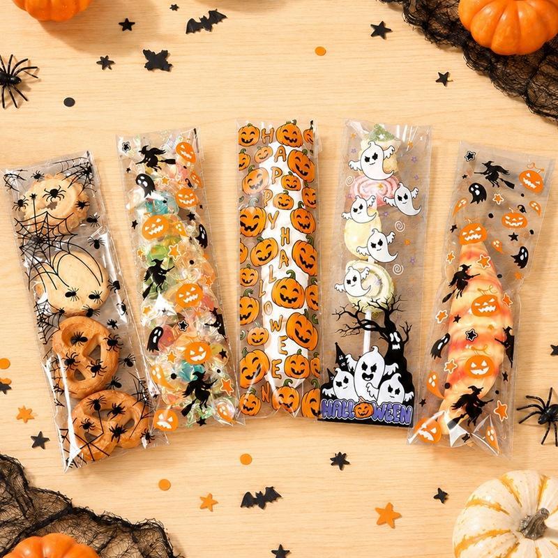 50/100Pcs Halloween Self Adhes - Packaging ulasan dan harga