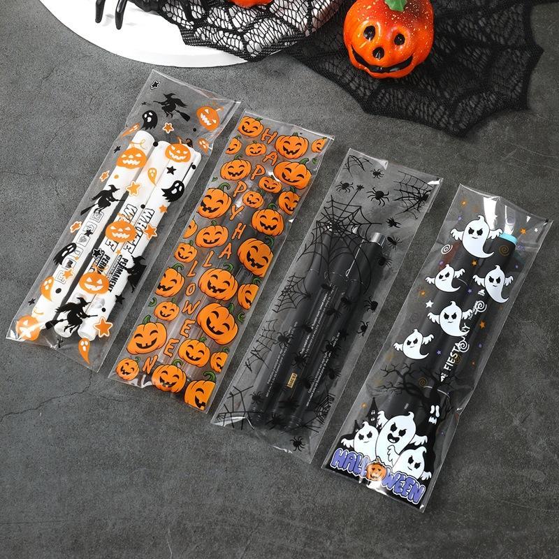 50/100Pcs Halloween Self Adhes - Packaging ulasan dan harga