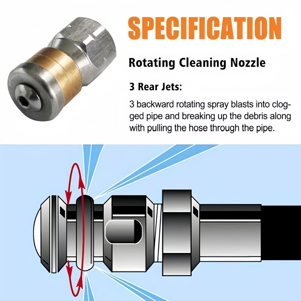 0.5~50m Sewer Cleaning Hose Hi - Vacuum Chamber Kit With Pump ulasan dan harga