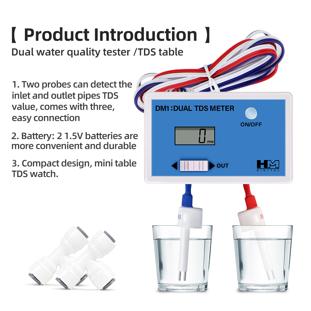 DM1 Dual TDS Water Quality Tes - Ph Meter Digital Water Tester ulasan dan harga