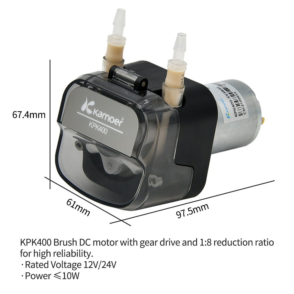 Kamoer 400ml/min KPK400 High F - Mini Peristaltic Pump 12V ulasan dan harga